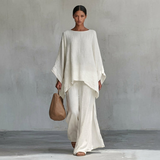 Cristina™ | Conjunto de Dos Piezas con manga larga y pantalón ancho